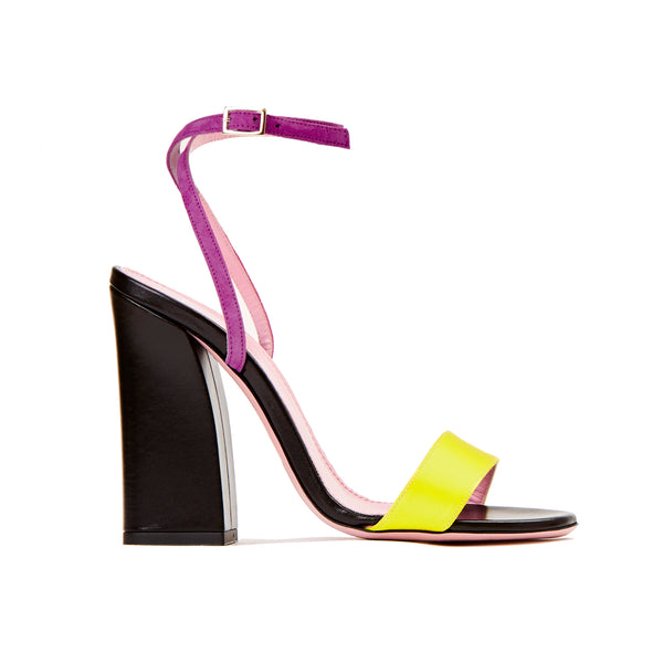 Tri Colour Block Heel Sandal PHARE