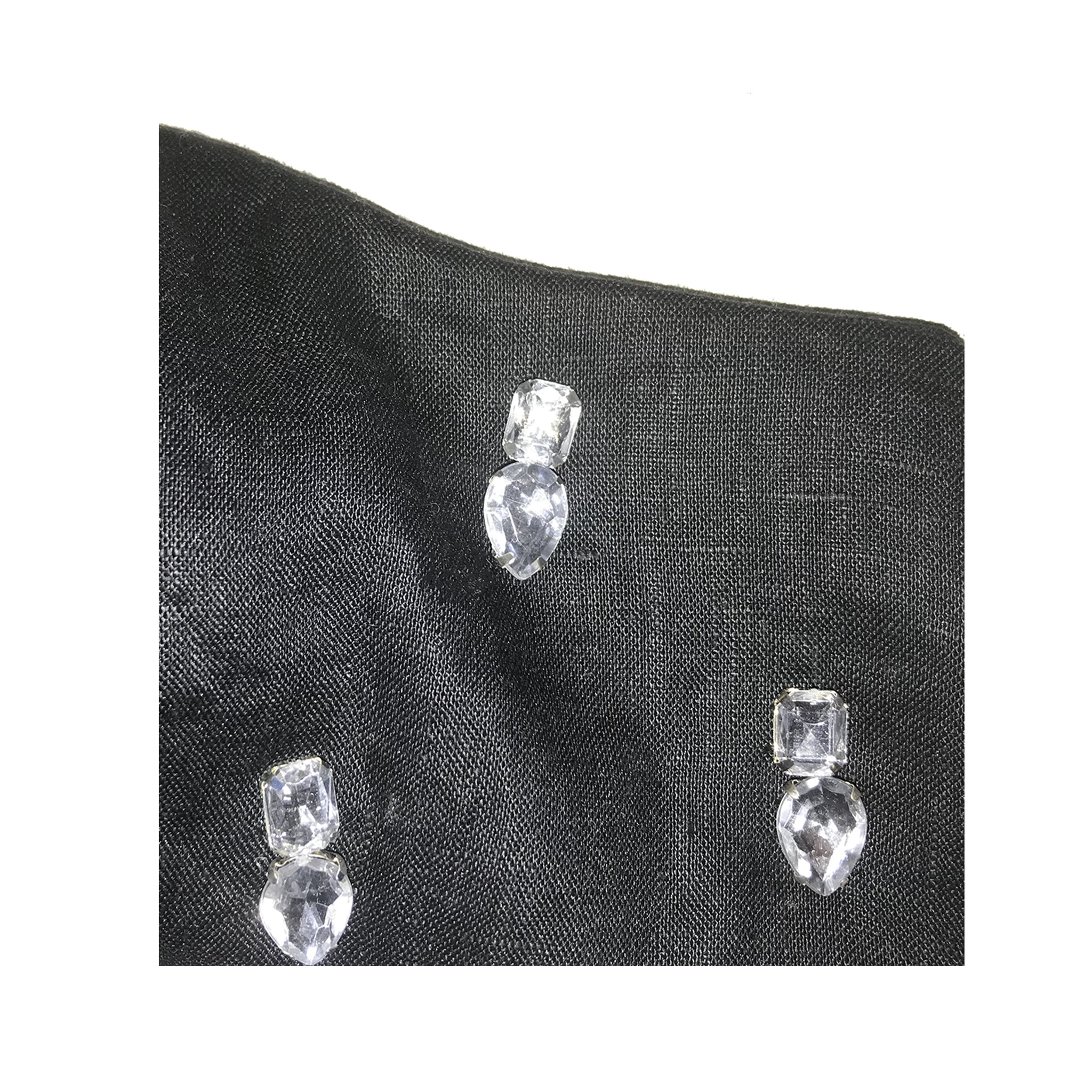 Jewelled Face Mask Black  2