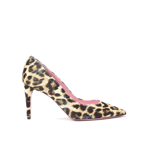 Phare classic pump in leopard pony hair